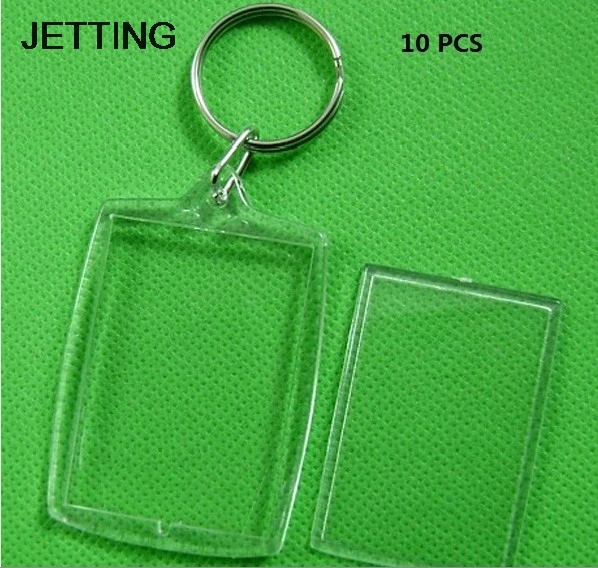 JETTING 5 шт./лот прозрачная рамка для фотографий кольцо ключей брелок подарок|key