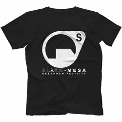 Черный Меса исследования объекта футболка хлопок Half Life вдохновил Мужская мода 2019 Summe хип поп Забавный Homme футболка дизайнер