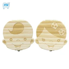 Качественный товар, коробка для зуба для детей, ящик для хранения зубов из дерева, отличный подарок для детей 3-6 лет, креативное изображение для мальчиков и девочек