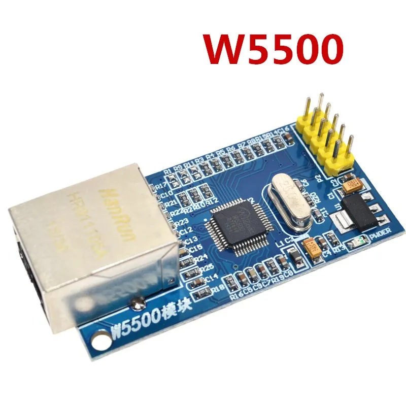 W5500 сетевой модуль Ethernet аппаратное TCP/IP 51/STM32 микроконтроллер программы по W5100