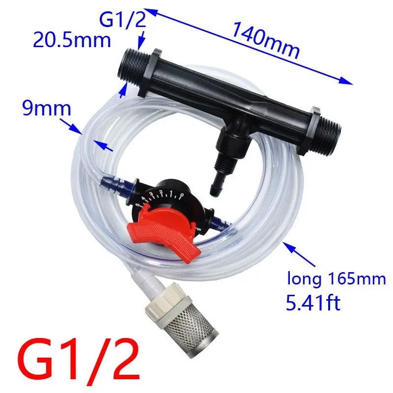 Система удобрения Вентури 3/4 1/2 Оросительная трубка Вентури Автоматическая инжектор удобрений шприц для удобрений 1 комплект - Цвет: G1 I 2