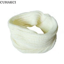 2017 New Fashion Korean autumn winter scarf women Warm Knit Neck Circle Wool Blend Cowl Snood Ring Scarves Long Scarf Shawl Wrap