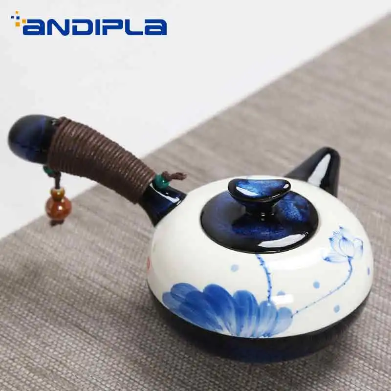Фарфоровый чайник ручной росписи 245 мл|kung fu tea set|tea setporcelain teapot |