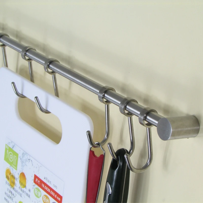 

DHL Free Fashion brief wall decoration quality thickening solid stainless steel knife hanging hook kitchen row hook 40pcs/lot