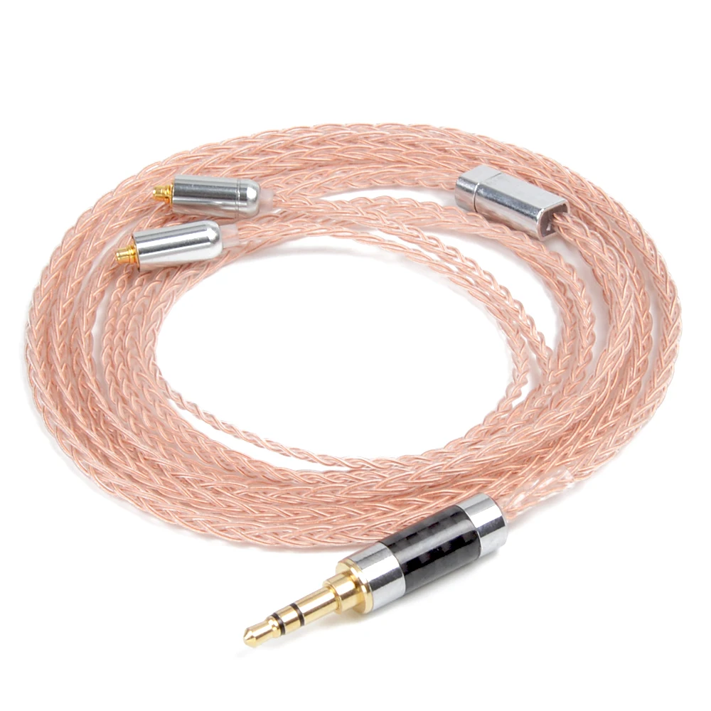 Nicehck MMCX/2Pin разъем 4 4/3 5/2 5 мм сбалансированный 8 ядро чистый Медь кабель для SE846