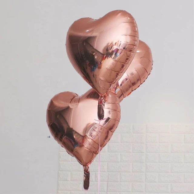 Ballon hélium cœur blanc I Love You avec 2 demi cœur rouge