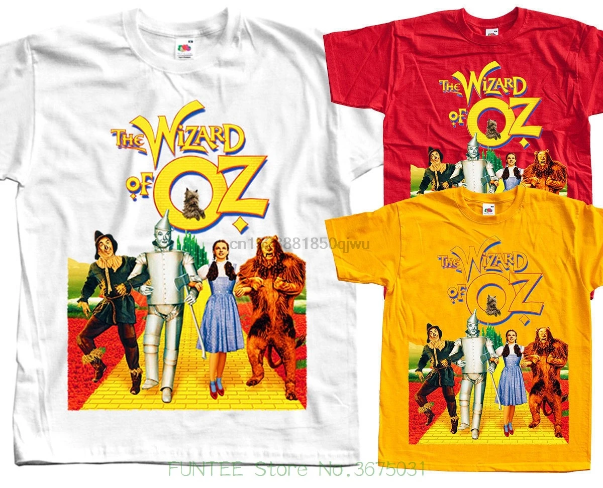 

Summer Short Sleeves Fashiont The Wizard Of Oz Movie Poster Ver. 1 T-shirt ( Colors ) S - 5xl