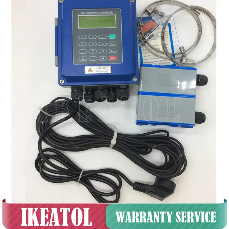 

SD-slot momory Version TUF-2000B-TS-2 (DN15mm-100mm) Transducer Ultrasonic liquid flowmeters wall mounted type Flow Meter