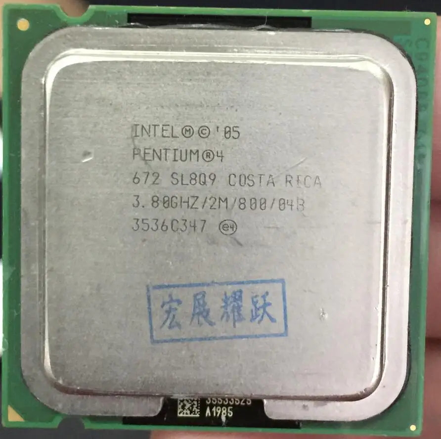 Reis Voordracht insect Intel Pentium 4 672 P4 672 3.8 3.8ghz 2m 800 Dual-core Cpu Lga 775 100%  Working Properly Desktop Processor - Cpus - AliExpress
