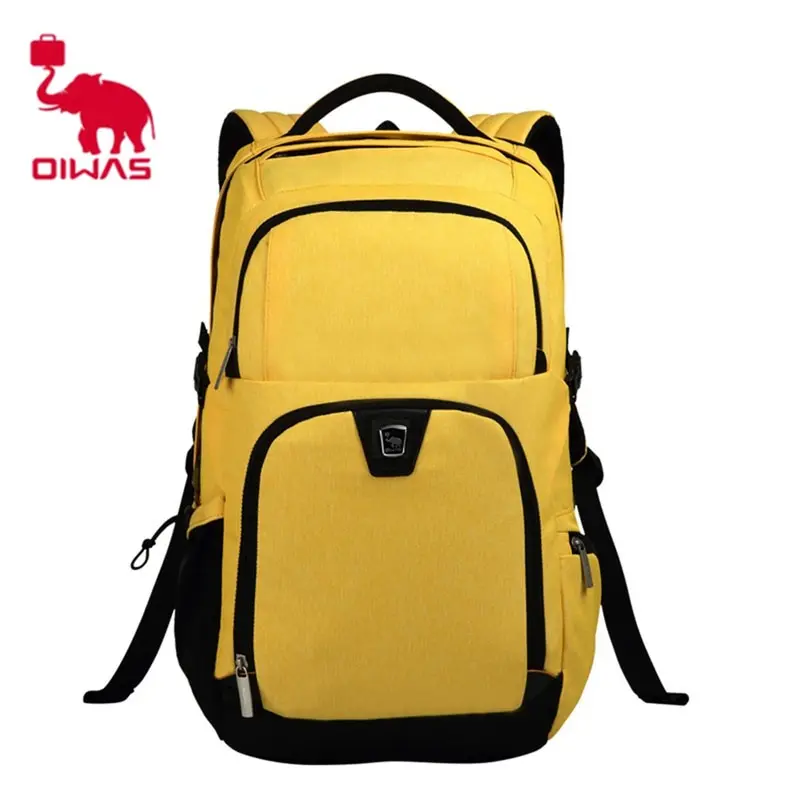 

Oiwas 30.7L Laptop Business Backpack Waterproof School Backpack Bookbag Travelling Backpack Contrast Color for Male