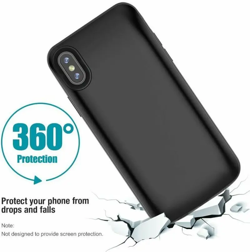 Чехол NENG с внешним аккумулятором 6000 мАч для iPhone X Ультратонкий чехол резервным
