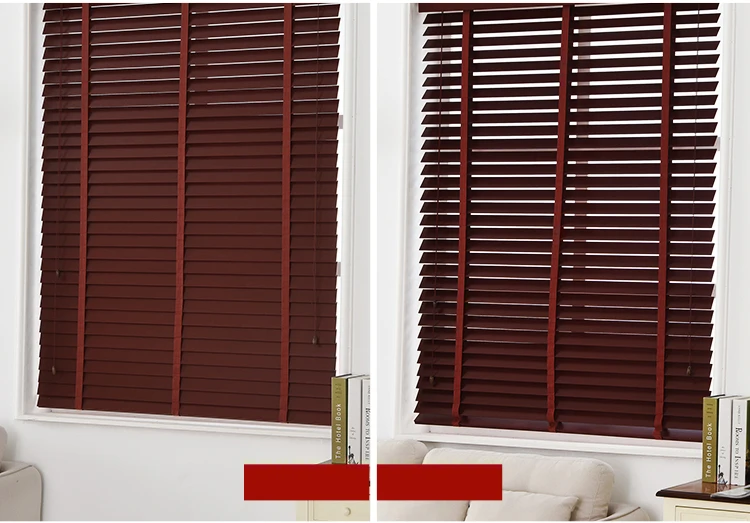 Envío Gratis persianas venecianas de madera roja RHYLINE madera REAL-hecho a medida 5 CM y 3,5 CM de ancho SLATS Envío Gratis persianas venecianas de madera roja RHYLINE madera REAL-hecho a medida 5 CM y 3,5 CM de ancho SLATS