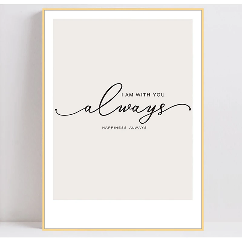 Nordic pictures flower poster leaf canvas painting modern letters wall art prints for living room (4)