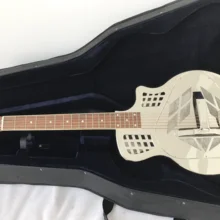 Aiersi бренд Cutway форма трикон акустический металлический корпус резонаторная гитара A48-BCC
