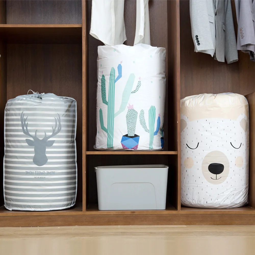 

Foldable Storage Bag Clothes Blanket Quilt Closet Sweater Organizer Box Pouches storage organizer make up organizer