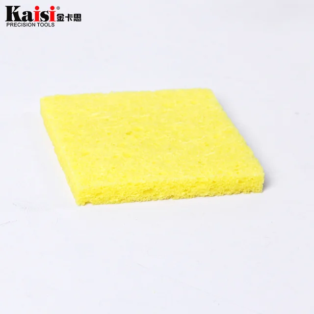 Color: 100Pcs Soldering 10/20/50/100pcs Soldering Iron Sponge Electric Welding Cleaner Cleaning Pads Electric Welding Iron Tools 