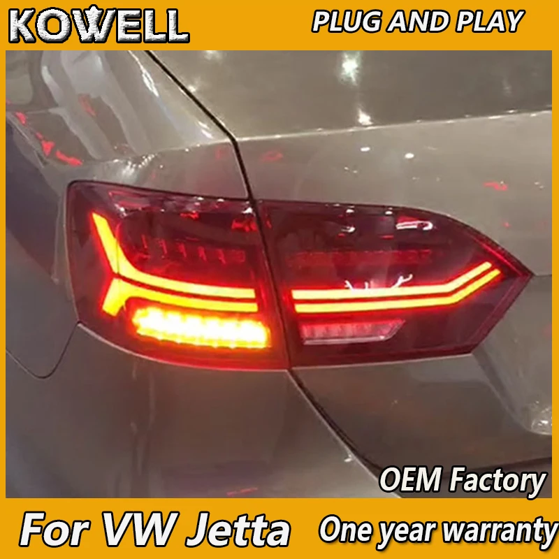 KOWELL Car Styling For Volkswagen Jetta MK6 Tail Light 2012 2014 LED