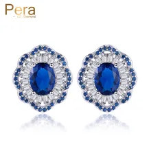 Pera 4 цвета выбор Мода корейский стиль женские бижутерия большие полусеребряные серьги-капельки проложить Установка цветок серьги-гвоздики E278