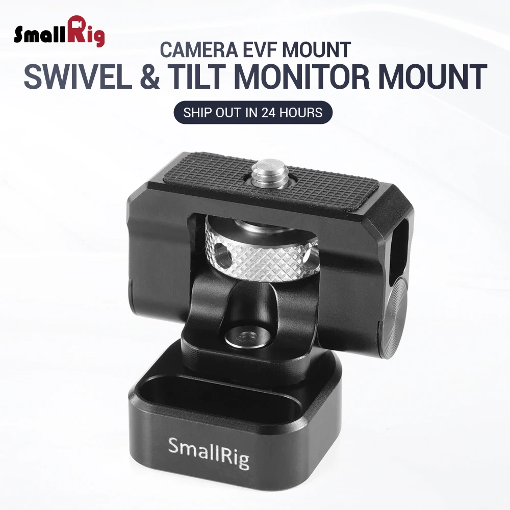 SmallRig Universal DSLR Camera EVF Holder Monitor Mount Swivel 360 degree & tilt 150 degree allow f