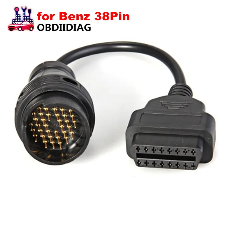 Для Mercedes 38 Pin OBD OBD2 16 гнездовой разъем для II Диагностический кабель OBDII