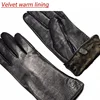Lupine gloves women's thin wool lining XL straight style leather gloves thick fake rabbit fur lining autumn and winter warm ► Photo 3/6