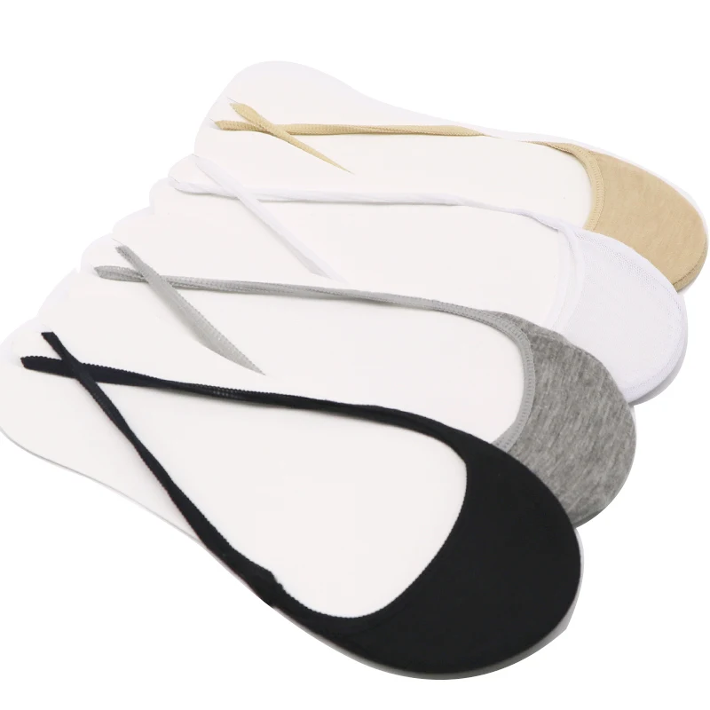 10pcs 5pair Cotton Comfortable Soild Half Sole Cover Invisible Sock Slippers for Women Girls Thin High Heel Shoes Socks Meais