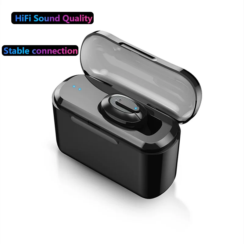 

Bluetooth 4.2 earphone T1 TWS Wireless mini Stealth 3D Stereo Headset With Microphone Headphone Sports Earbuds With Charging