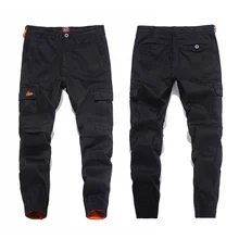 Новое поступление, модные мужские джинсы, штаны для бега, узкие, открытые, черные, цветные, джинсовые, на лодыжке, джинсы, мужские, брендовые, с большим карманом, брюки-карго