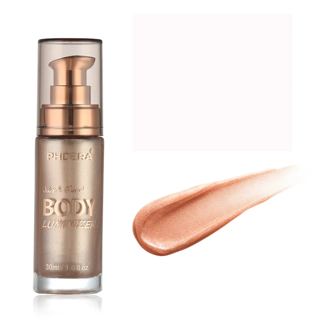 PHOERA Body high gloss milk Body luminizer контур для лица Shimmer Body Shimmer Make Up Liquid Brighten Body high gloss milk J24 - Color: A