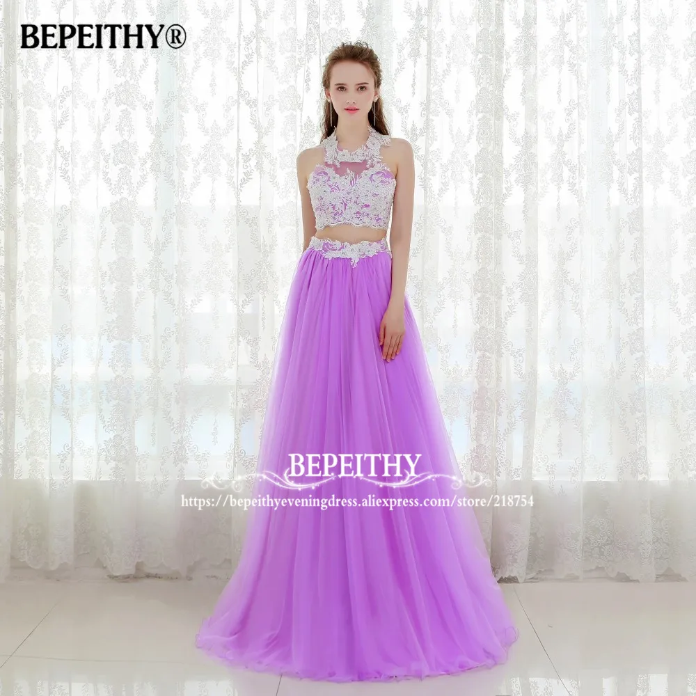Новое поступление Длинные Выпускные платья из двух частей vestido de festa Longo дешевое