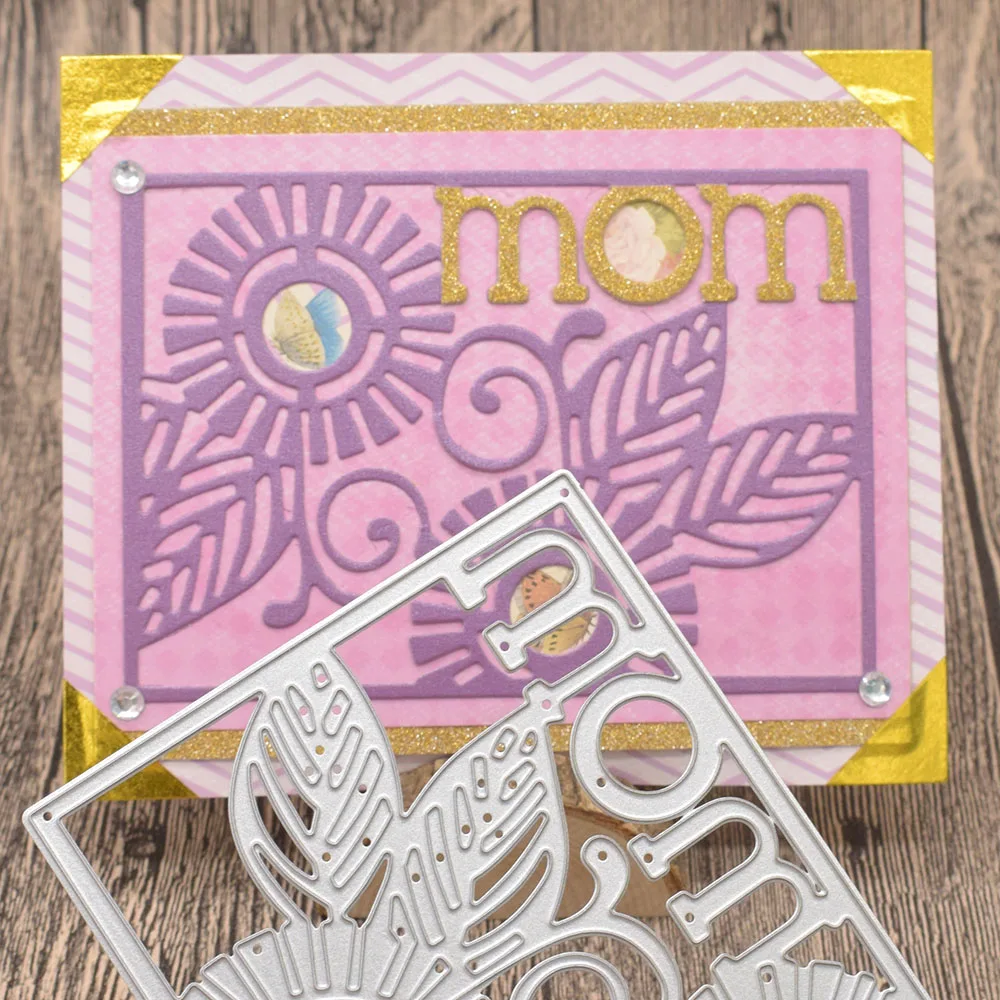 

Mom Letter Metal Cutting Dies Words for Mother's Day Scrapbooking Album Card Making Paper Embossing Die Cuts