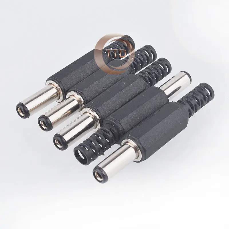 

IMC hot 5 x Black Plastic Cover 2.1x5.5mm Male DC Power Plug Jack Connector