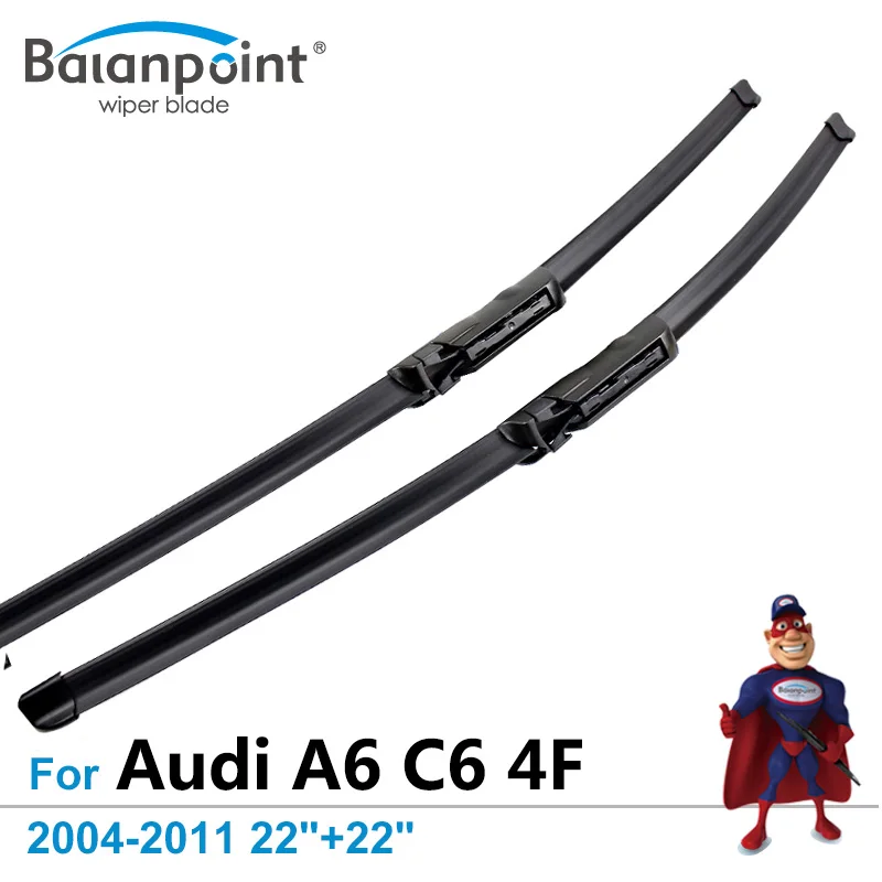 Wiper Blades For Audi A6 C6 4f 20042011 22"+22", Set Of 2, Good