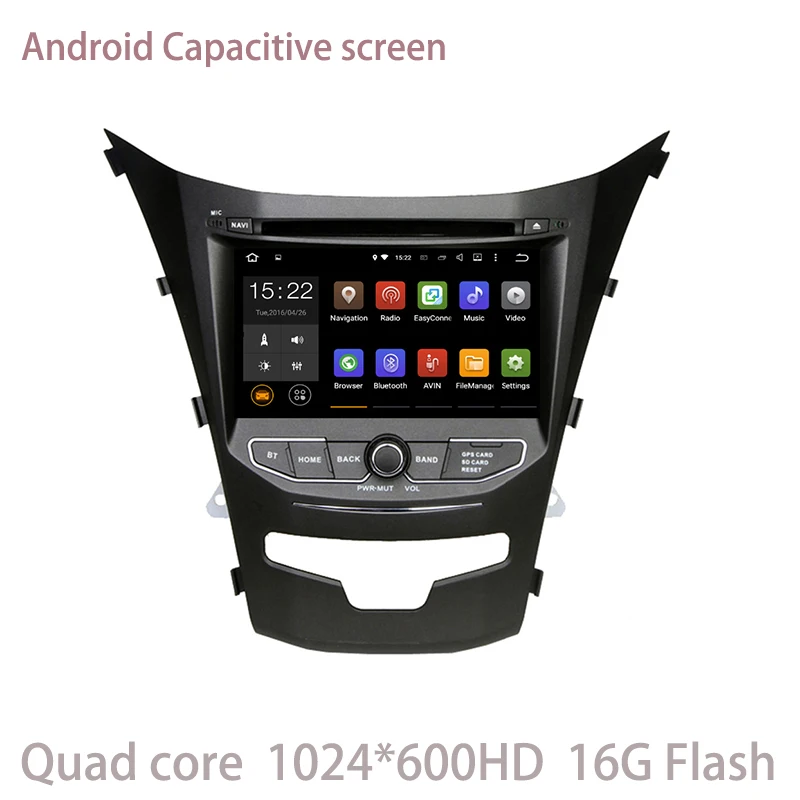 Quad core Android 5 1 car dvd player For SsangYong Korando 2014 2015 2016 with GPS