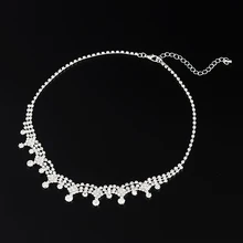 Горячая страз драгоценный кристалл роскошный воротник чокер массивное Y ожерелье Женские ювелирные аксессуары N389