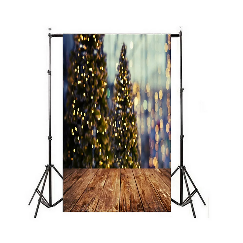 1,5*2 м фотостудия дети Фон Ткань фотография стена Рождественская елка дерево зерна медведь фото студия портретная съемка - Цвет: Темно-коричневый
