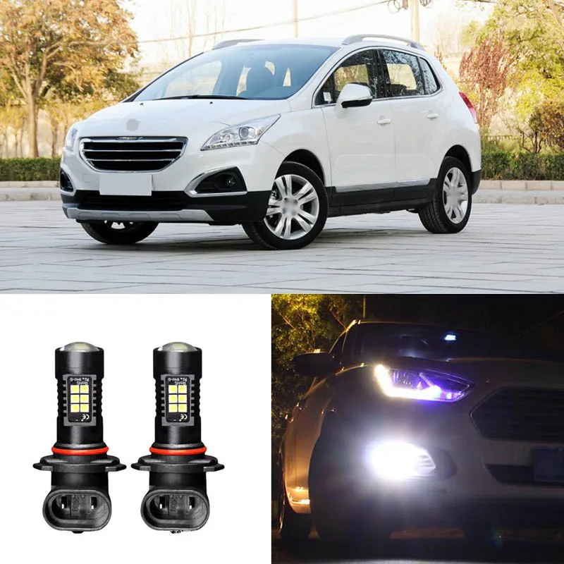 

2x Canbus H11 3030 21SMD LED DRL Daytime Running Fog Lights Bulbs Fit For Peugeot 3008 2011-14