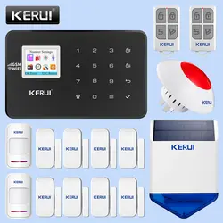 KERUI W18 беспроводная домашняя WiFi GSM система охранной сигнализации наружная Солнечная сигнализация инфракрасный индукционный детектор