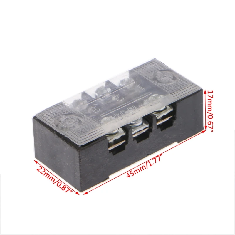 OOTDTY 600V 15A 3/4/6/8/10/12 положения двухрядный барьер винтовой клеммный блок проводной