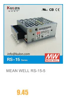 Meanwell RS-15 15W 3,3 V/3A 5 V/3A 12 V/1.3A 15 V/1A 24 V/0.625A 48V источник питания CB UL CE одобренный PSU 3 года гарантии