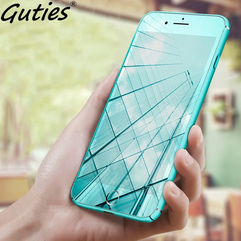 

Guties Full Cover Matte Case For iPhone 6 6S 7 8 Plus X Hard PC Phone Case Fashion For Apple iPhone7 8 Plus X Back Cover Coque