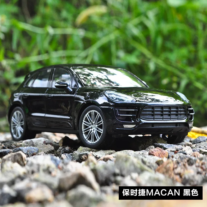 

1:24 Simulation alloy suv car model toy For Porsc MACAN with Steering wheel control front wheel steering toy for Children