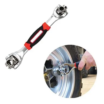 

48 in 1 Multifunctional 360 Degree Revolving Rotate Wrench Socket Stainless Steel Universal Wrench Works With Spline Bolts