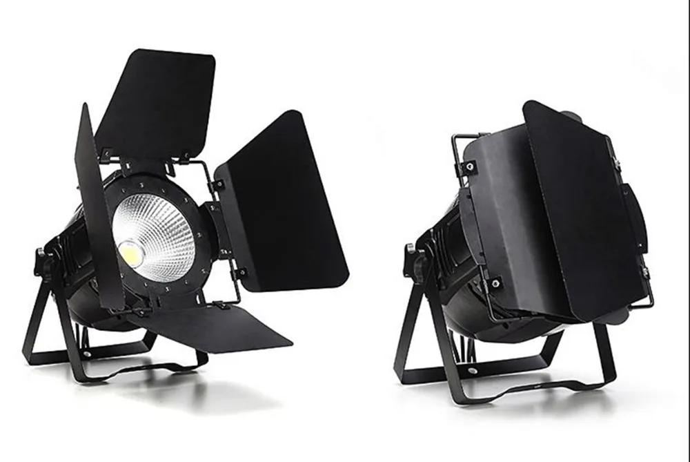 US $71.44 LED Par COB 200W RGBWA UV 6in1 Lyre Stage Lighting Effect professional stage For Clubs Luces Discoteca Disco With Barn Doors