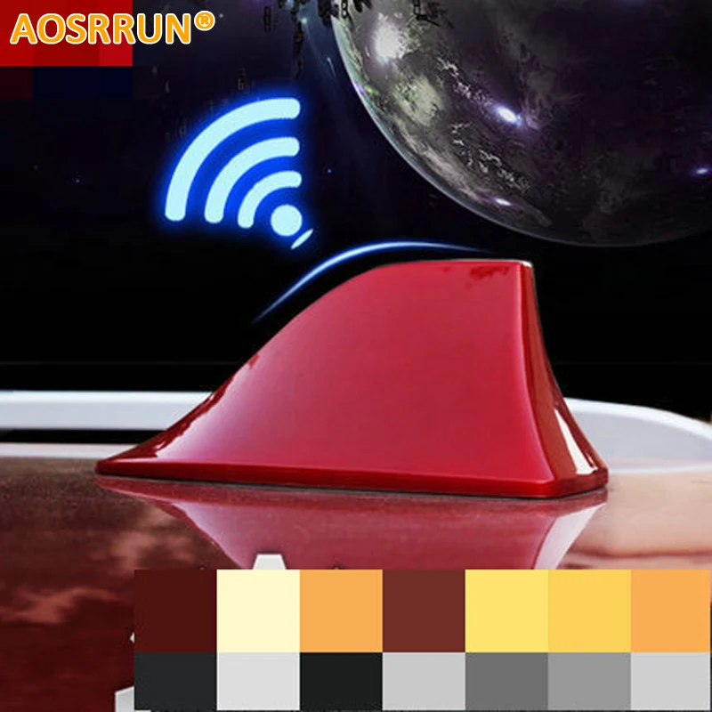 AOSRRUN Car Shark Fin Radio Antenna Special Car Accessories For Peugeot 307 308 3008 2008 408