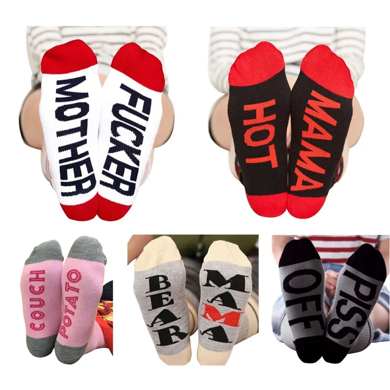 

Funny Novelty Sports Socks Women Men Casual Style Letter Cotton Blend Socks Drop ship Outdoor Elastic Sock Loves Socks