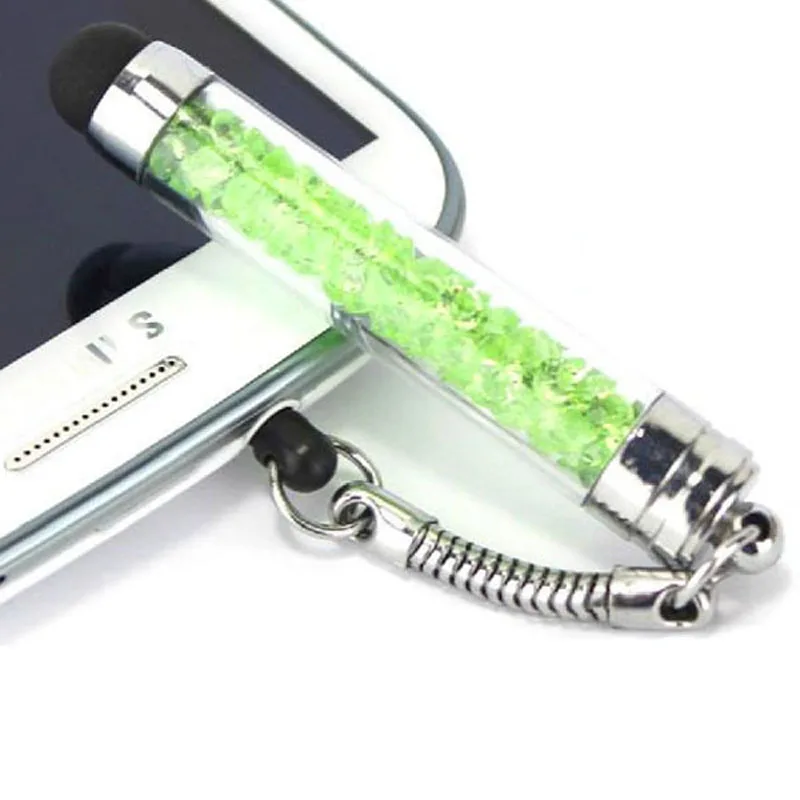 N-KTPS-0009_3_JONSNOW Touch Pen Crystal Diamond Dust Stylus Touch Pen with 3.5 mm Headset Jack Dustproof Cap for iPad Smartphone Tablet PC