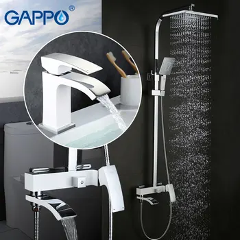 Online GAPPO Shower Faucet Bath Shower Faucet Set Bathroom Mixer Tap Shower Bathtub Faucet Rainfall Shower Set Waterfall Faucet