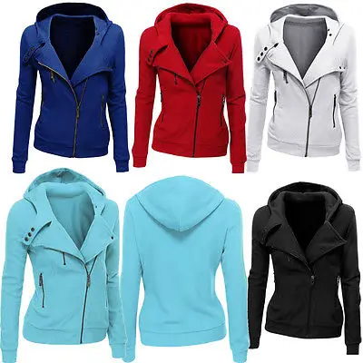 Fashion Hooded Jacket Long Sleeve Women Hoodies