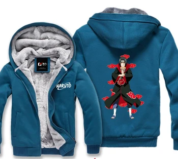 

Naruto Uchiha Itachi Winter Hoodies Sweatshirt Men Cute Casual Male Jackets Hoody Cloak Shawl Man Cloth Keep Warm Naruto
